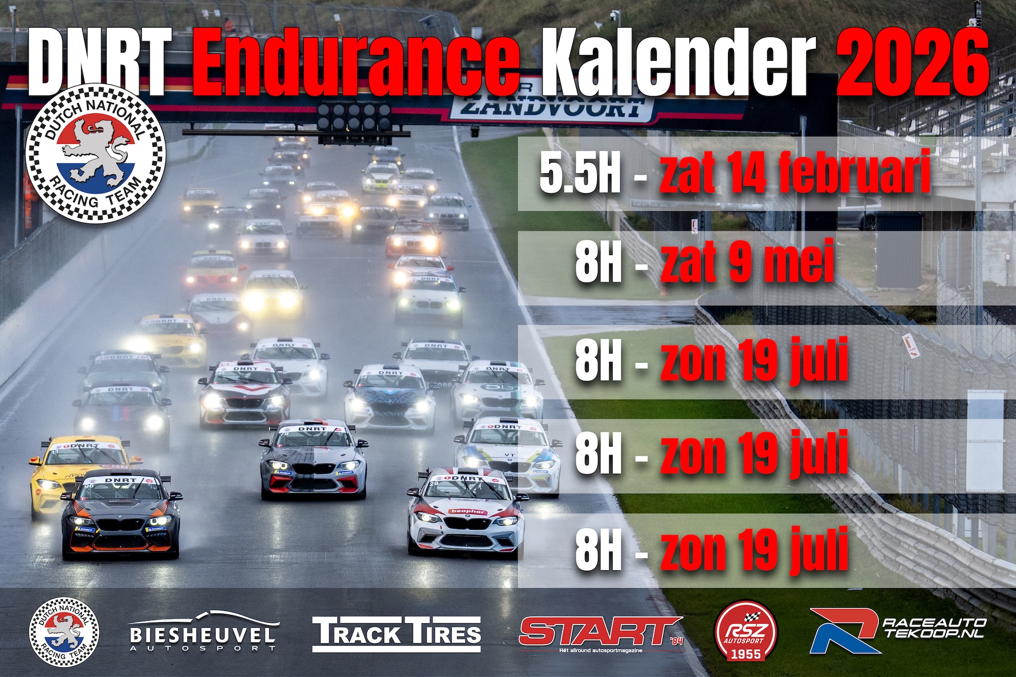 DNRT Endurance kalender 2026